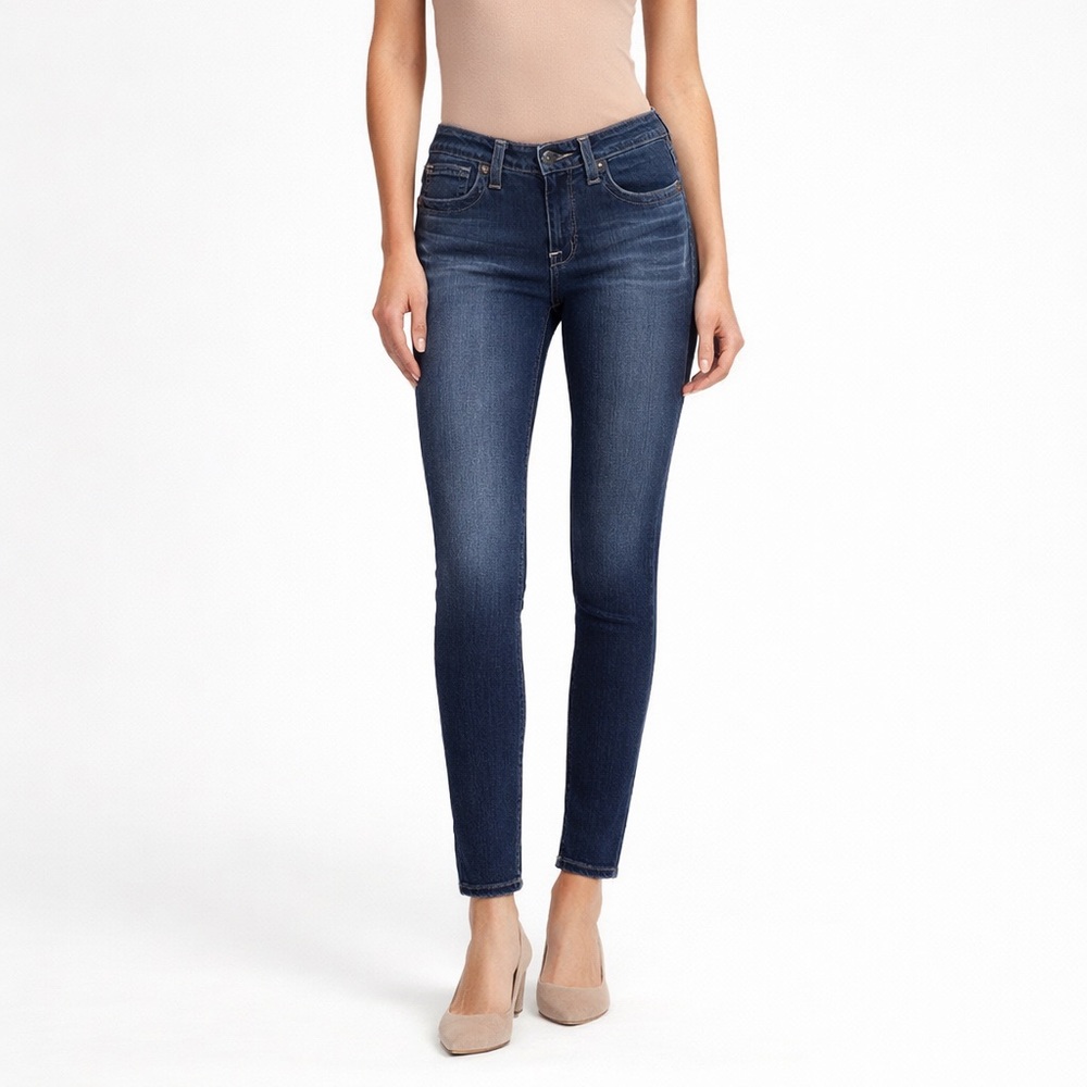 BIG STAR Alex Skinny Stretch Jeans Mid Rise Dark Wash Size 28